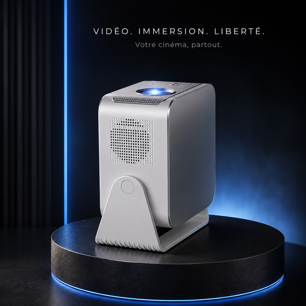 Vidéoprojecteur 4K Android 14 Auto Focus WiFi 6 Bluetooth 5.4 Home Cinéma Portable - HY350 Max