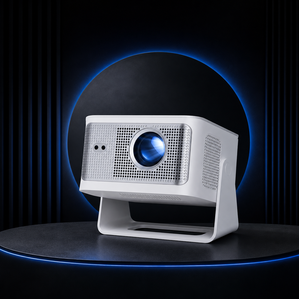 Vidéoprojecteur 4K Android 14 Auto Focus WiFi 6 Bluetooth 5.4 Home Cinéma Portable - HY350 Max