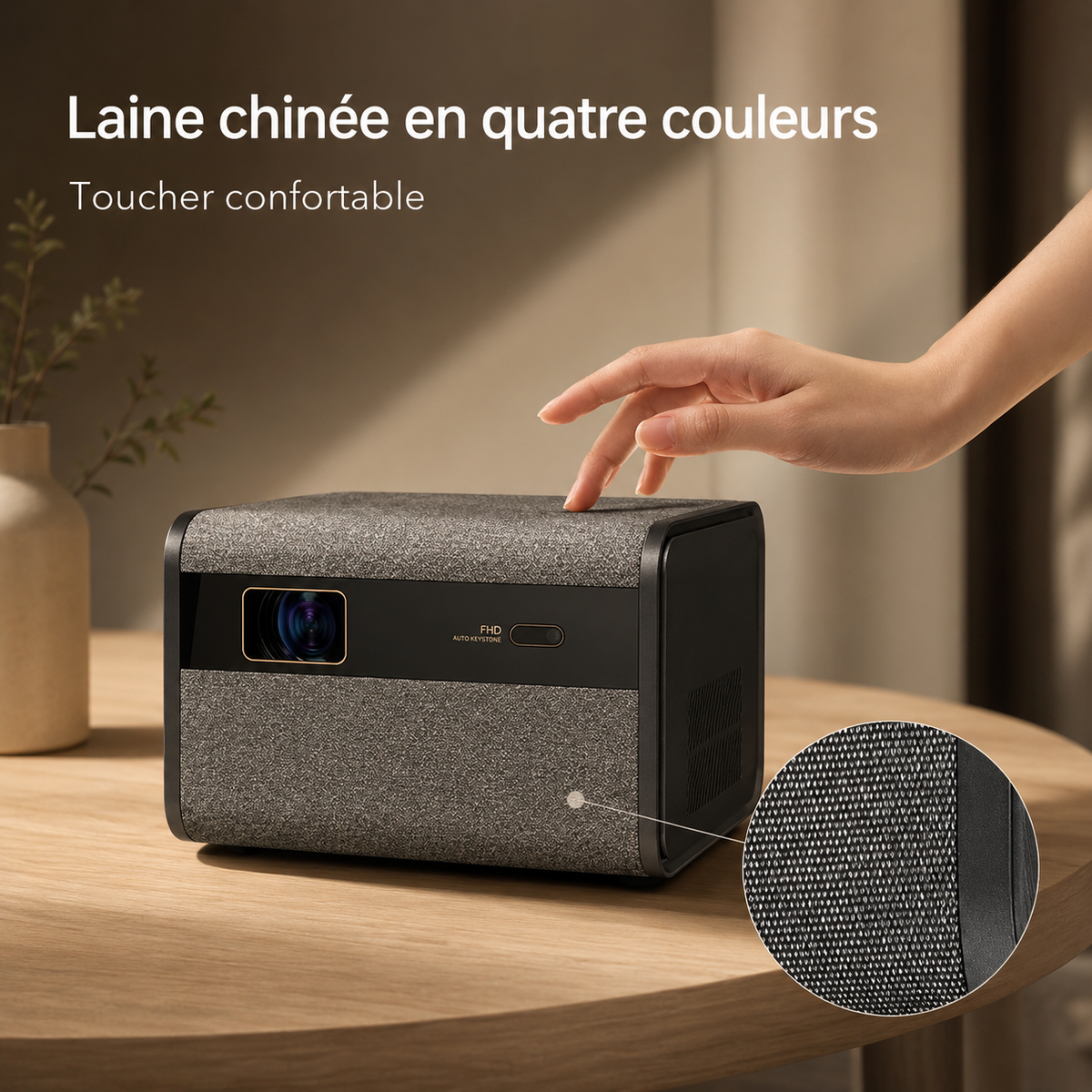 Vidéo projecteur 1080P Full HD Android 3500 ANSI Lumens avec autofocus intelligent – J10