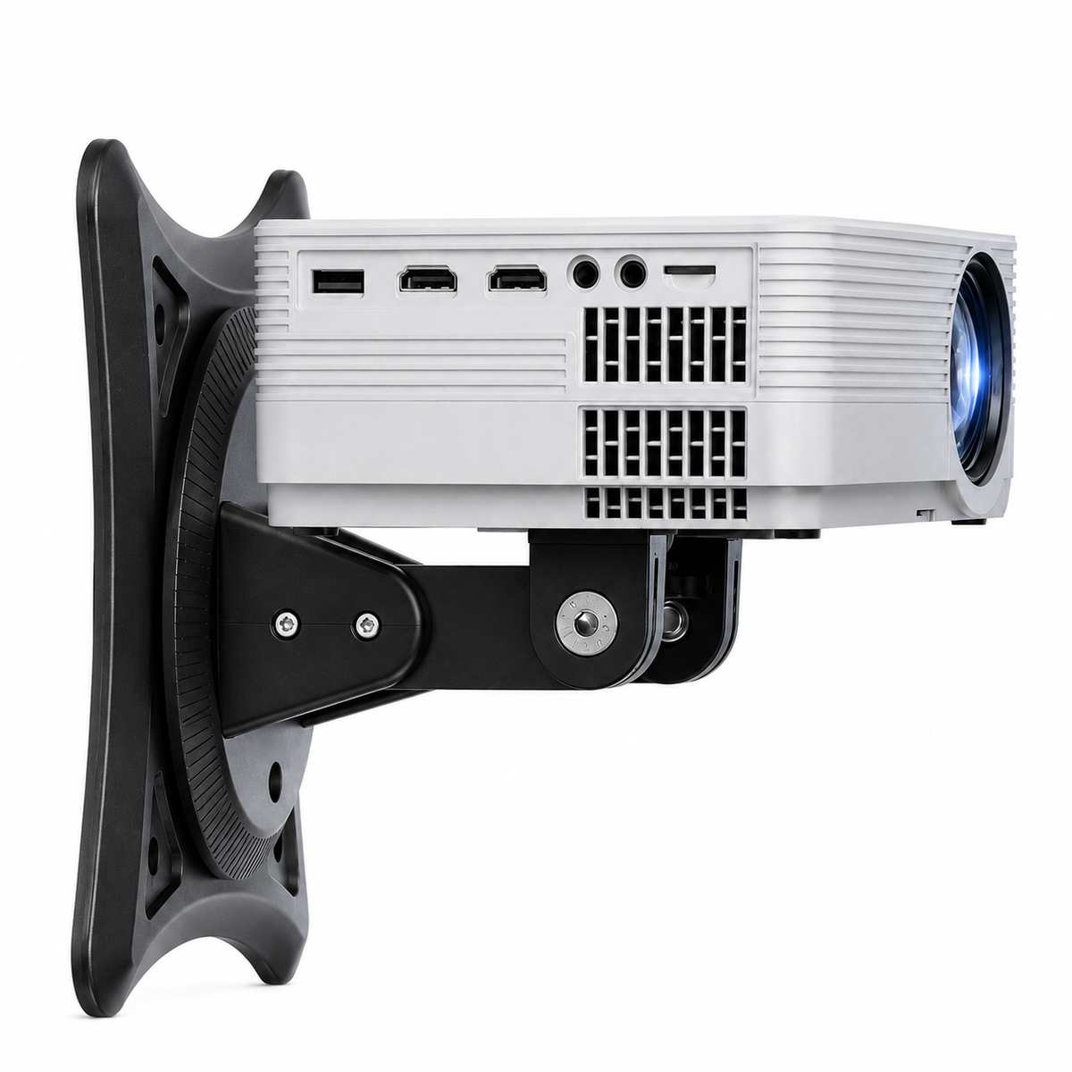 Support projecteur universel portable 360° bureau mur plafond – Support Projecteur (diamètre 1/4)