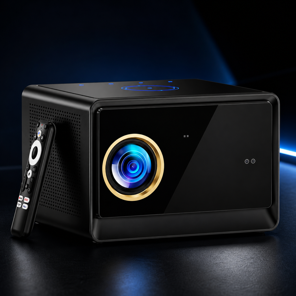 Vidéoprojecteur 1080P Android TV WiFi 6 Bluetooth Autofocus Home Cinéma - X08