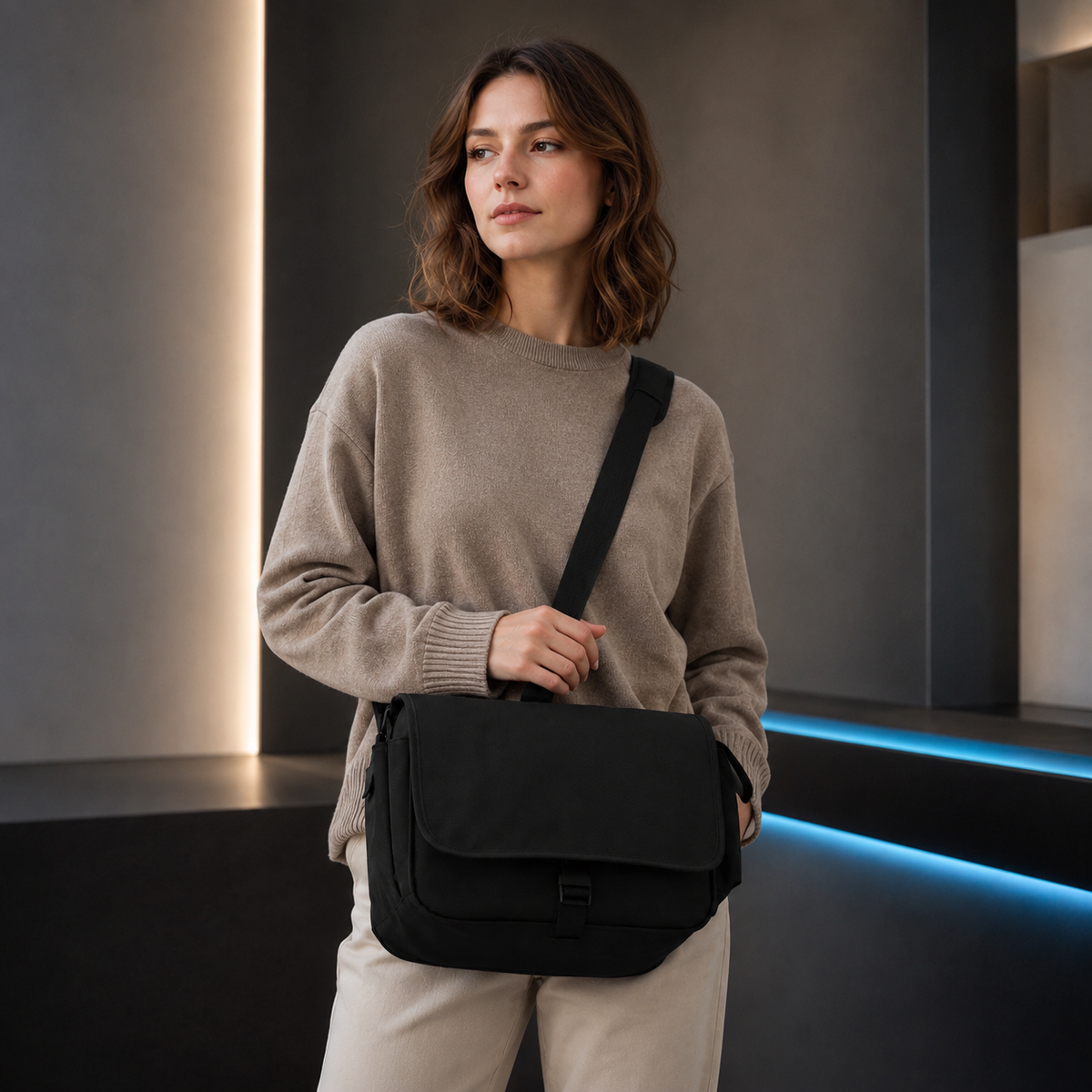 Sac de transport noir antichoc pour vidéo projecteur HY350max